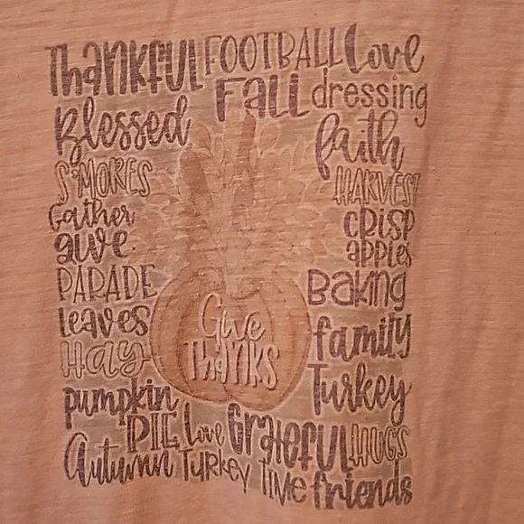 2 fall themed tees, Bella Canvas XL and Gildan 2XL, - Picture 7 of 15